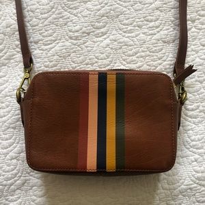 Madewell leather small crossbody with two shoulder straps